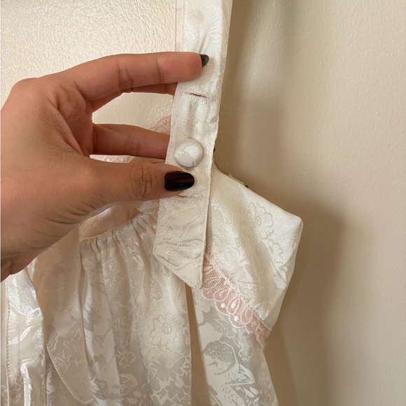 For Love And Lemons ALTERED Chemise with Red and Pink Embroidery - Picture 6 of 10